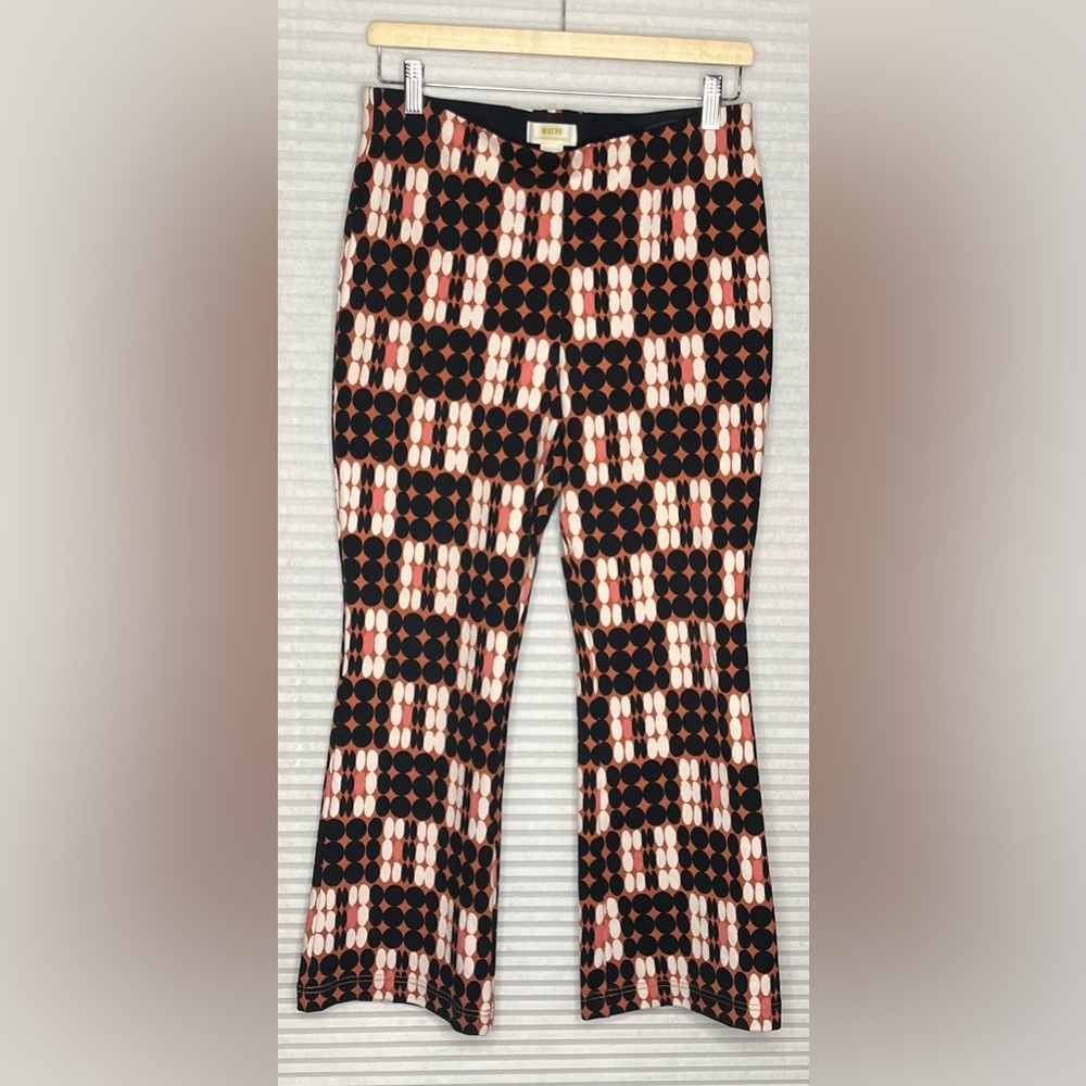 Maeve by Anthropologie Margot Kick-Flare Cropped Pants Size XS Bohemian funky